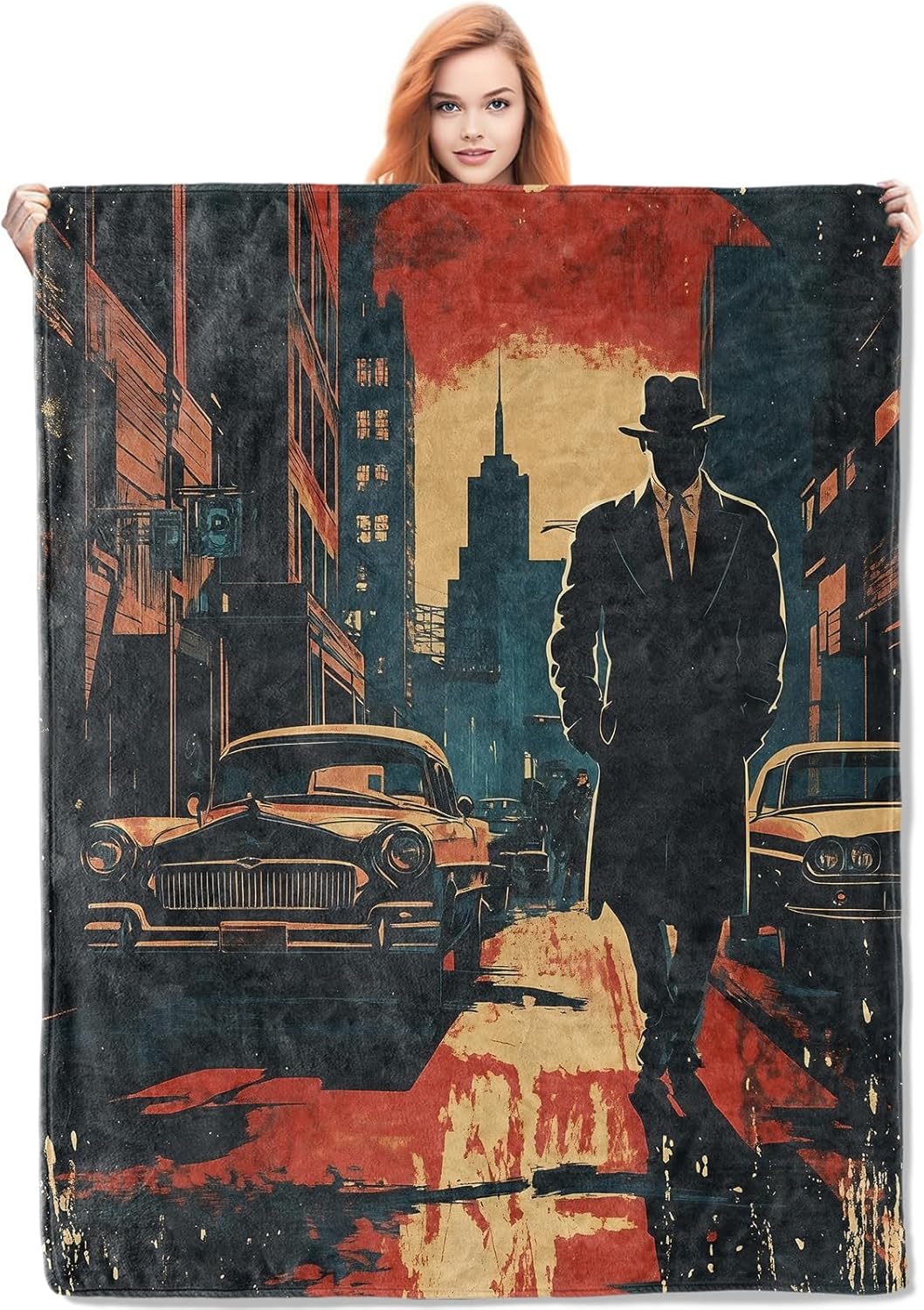 Quality Home Textiles - Noir Detective Blanket Gifts for Women