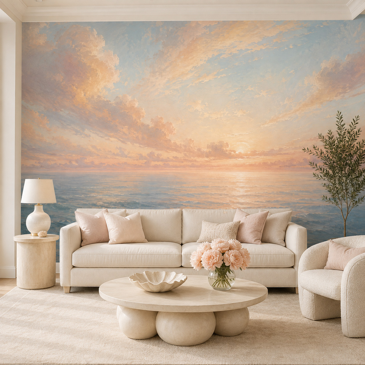 Pastel Ocean Sunrise Self Adhe - đánh giá và giá Sunrise Home Textiles & Apparel