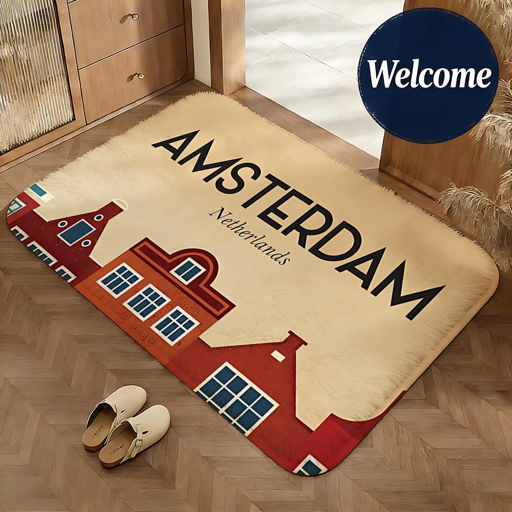 Soft Flannel Floor Mat Place A - đánh giá và giá Home Textiles Netherlands
