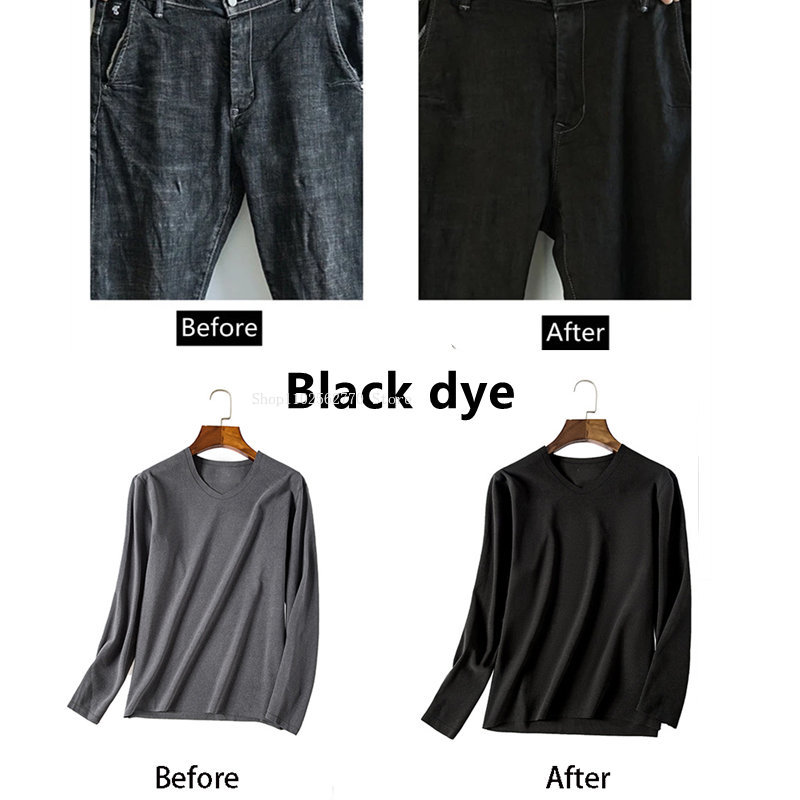 50g Black Fabric Dye Clothing  - đánh giá và giá Home Textiles Store