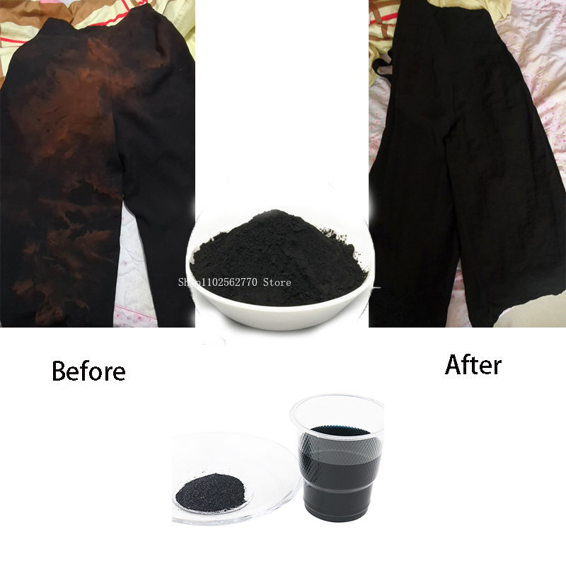 50g Black Fabric Dye Clothing  - đánh giá và giá Home Textiles Store