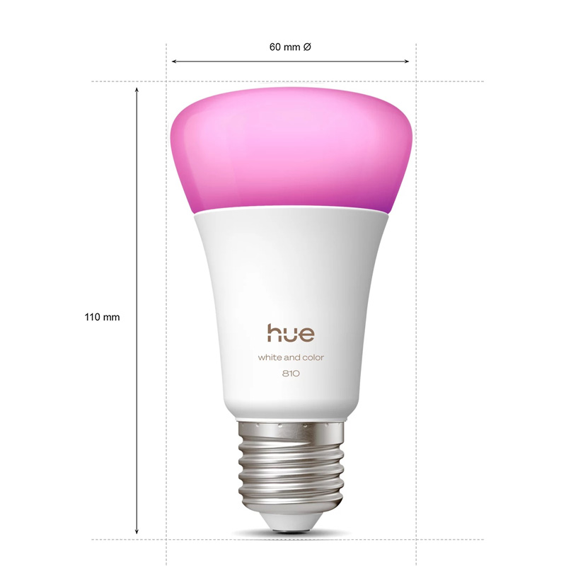 Philips Hue E27 A60 810LM Smar - đánh giá và giá Philips Bulb Hue