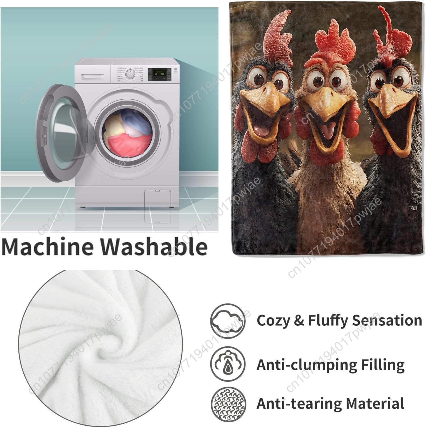 Chickens Blanket Gifts for Wom - đánh giá và giá Quality Home Textiles