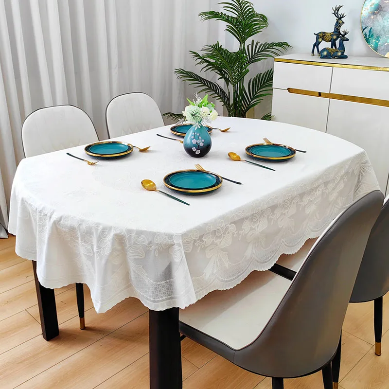 New PVC Oval Waterproof Tablec - đánh giá và giá Home Textiles Today News