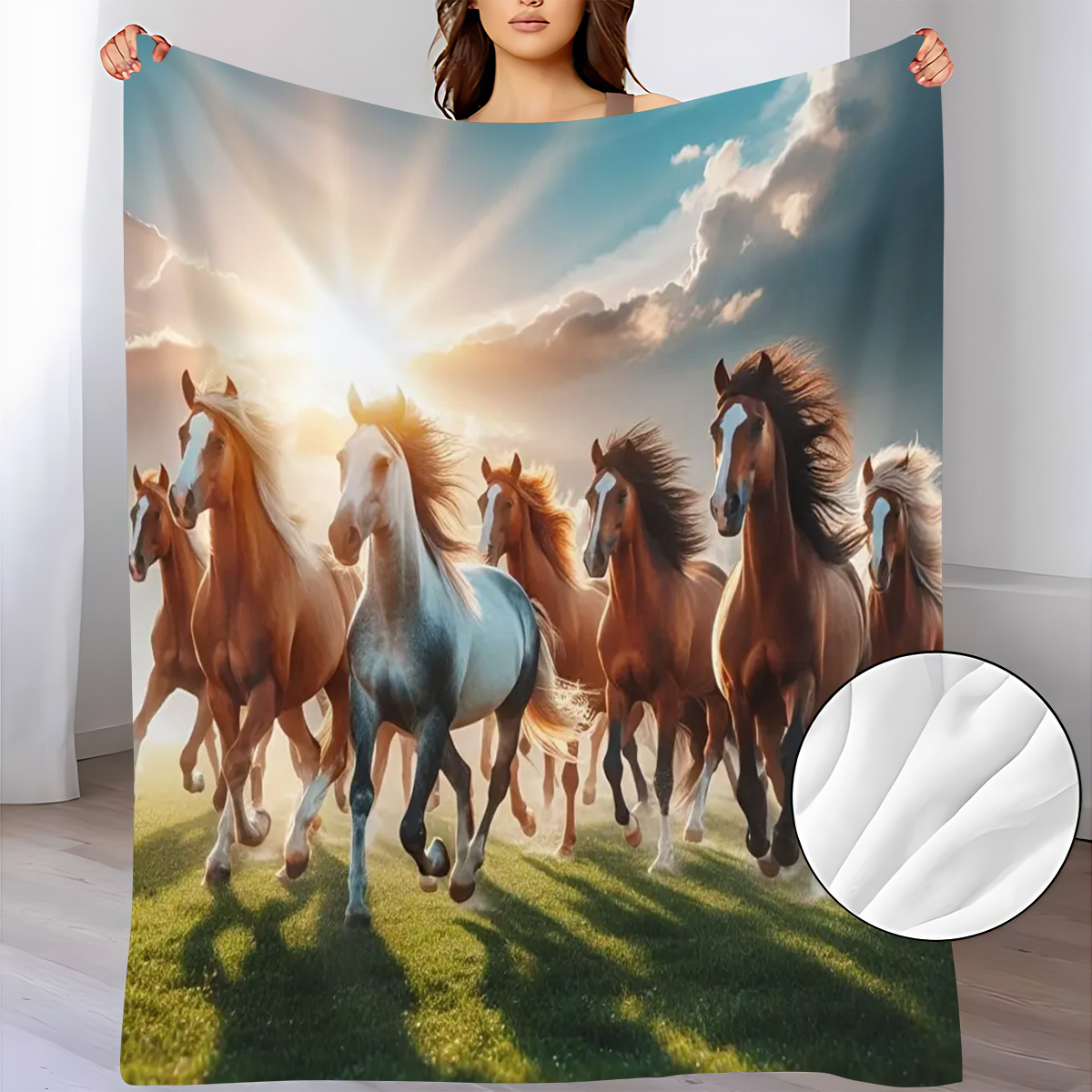 Soft Flannel Blanket Majestic  - đánh giá và giá Sunrise Home Textiles & Apparel