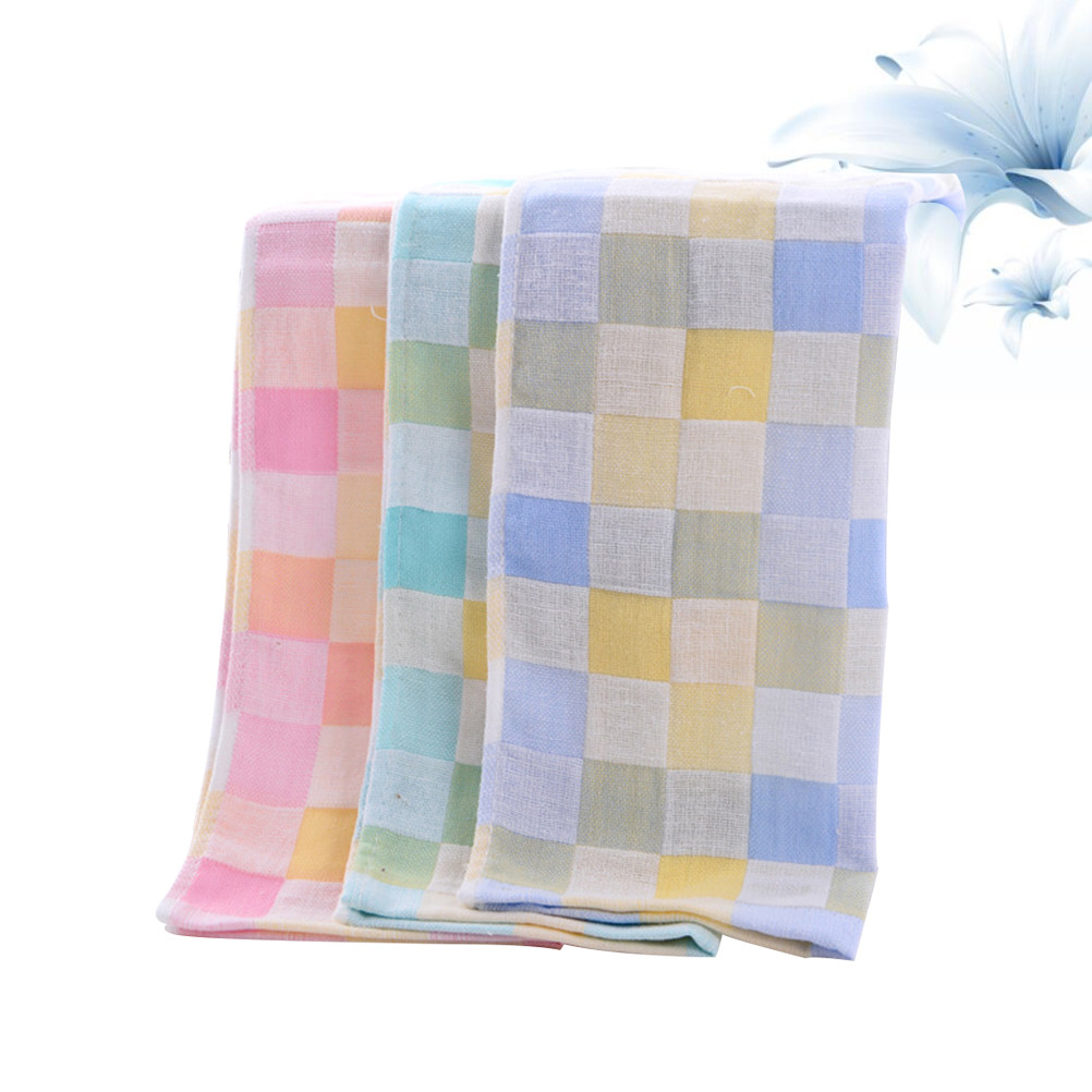 3Pcs Double-Layer Gauze Towels - đánh giá và giá Home Textiles Towel Set