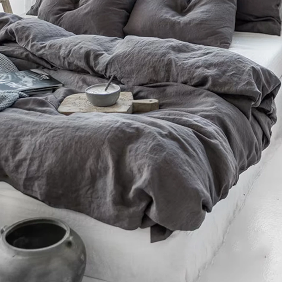 100% Linen Bed Duvet Cover Sto - đánh giá và giá Quality Home Textiles