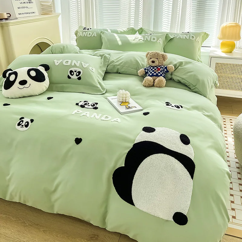 Korean Panda Towel Embroidery  - đánh giá và giá Home Textiles Towel Set