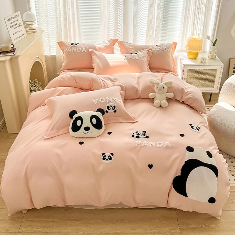 Korean Panda Towel Embroidery  - đánh giá và giá Home Textiles Towel Set