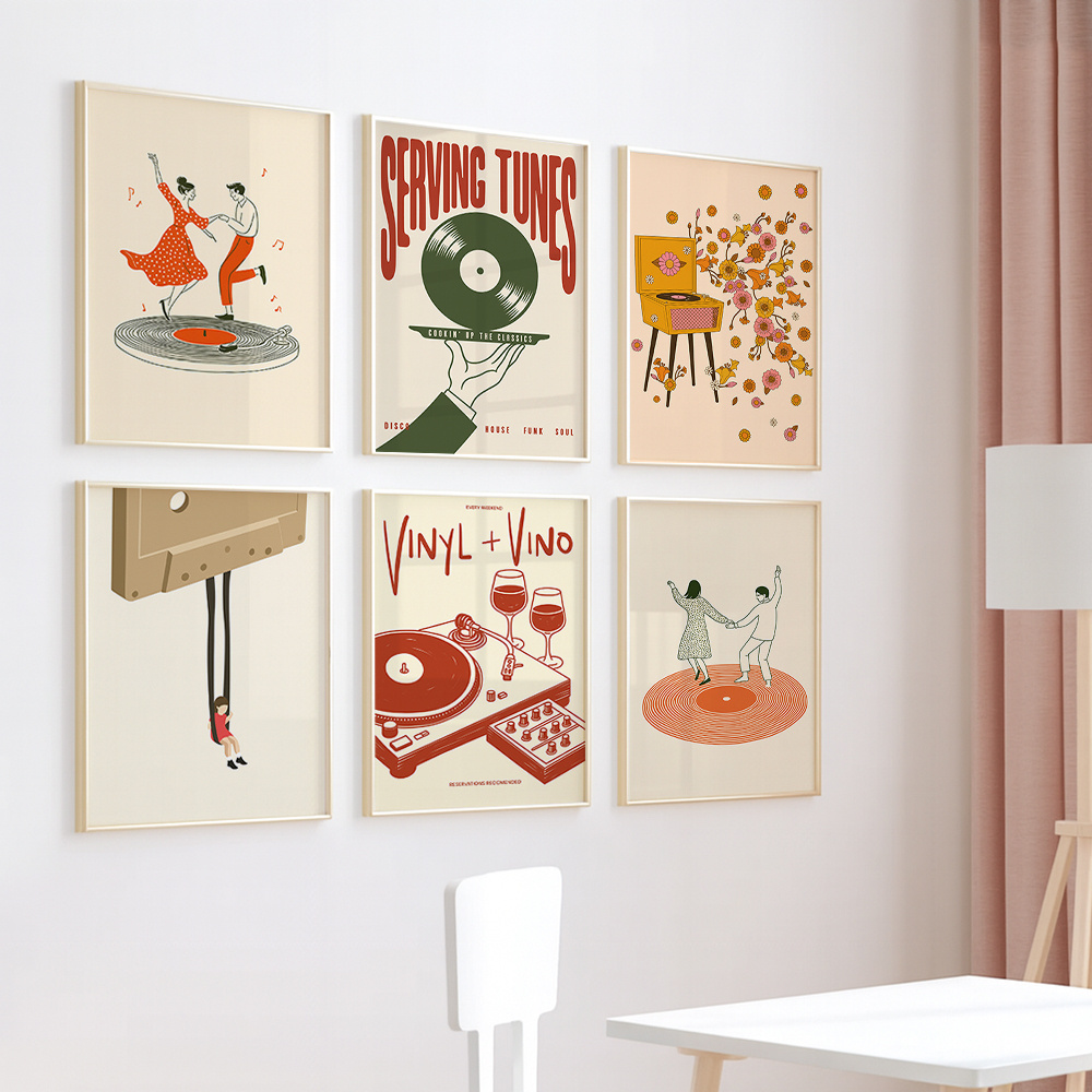 1pc Vintage Music Canvas Poste - đánh giá và giá Vintage Home Textiles