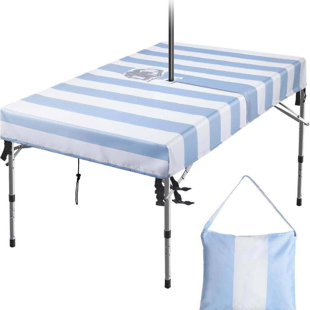 Outdoor Tablecloth with Umbrel - đánh giá và giá Home Textiles Today News