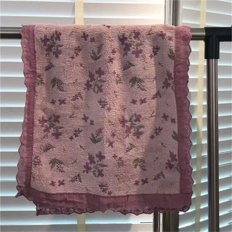 Couple Style Towel With Lace F - đánh giá và giá Home Textiles Towel Set
