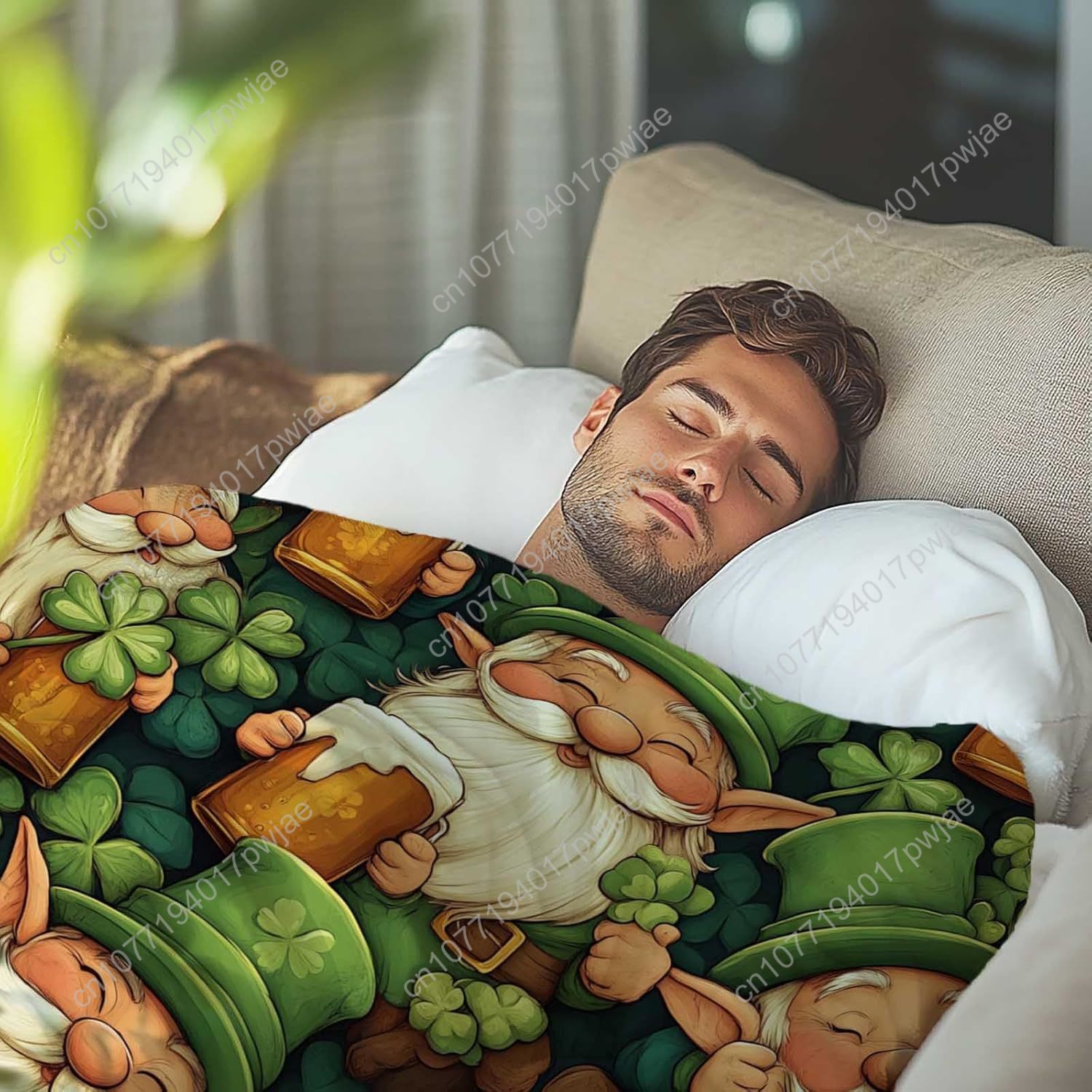 St. Patrick’s Day Gnome Throw  - đánh giá và giá Quality Home Textiles