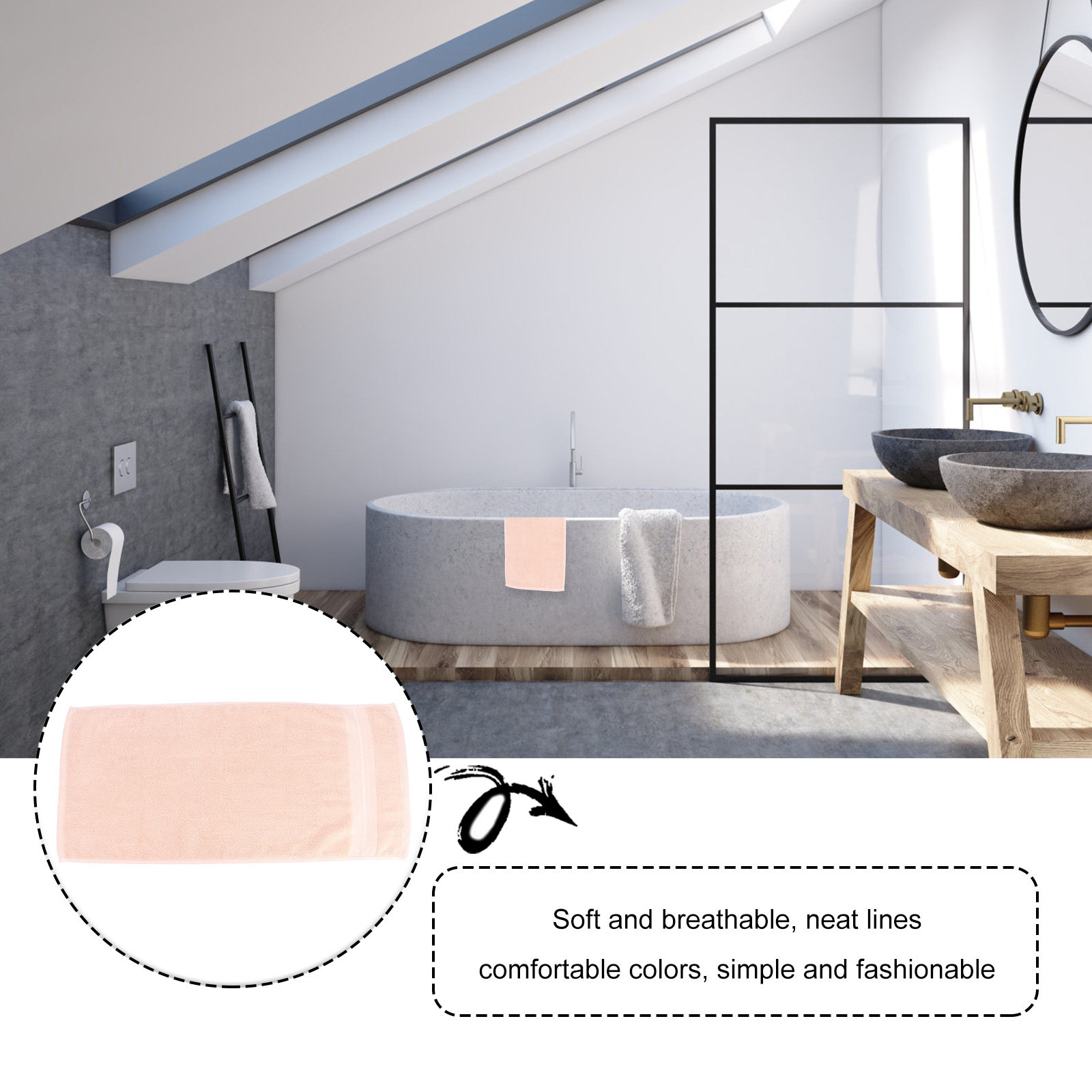 1Pcs Cotton Face Towel Premium - đánh giá và giá Home Textiles Towel Set