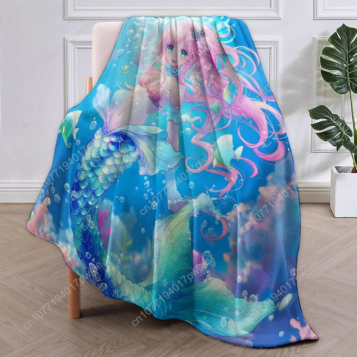 Cute Mermaid Blanket Cartoon F - đánh giá và giá Quality Home Textiles