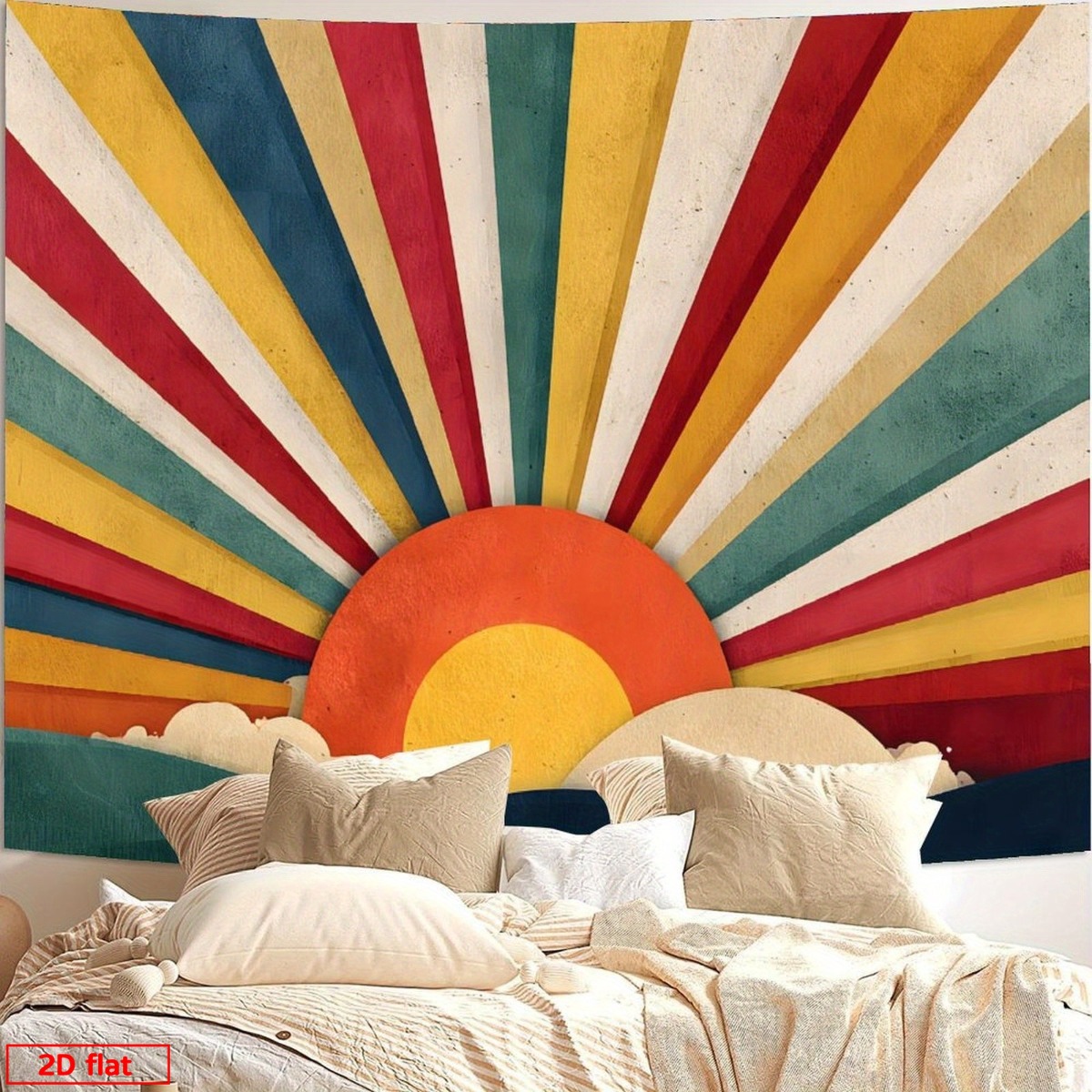 Boho Sunburst Retro Tapestry W - đánh giá và giá Sunrise Home Textiles & Apparel