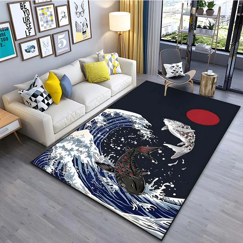 Japanese Art Kanagawa Waves Ca - đánh giá và giá Japanese Home Textiles