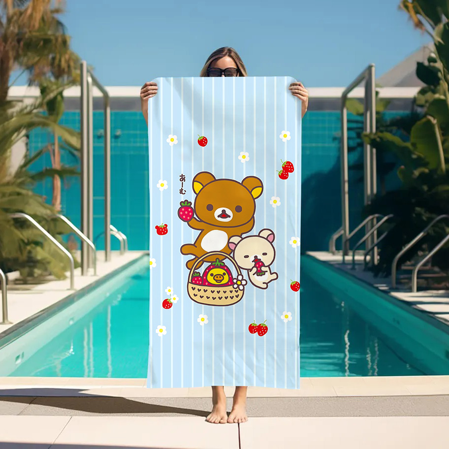 Large Bath Towel Rilakkuma Bea - đánh giá và giá Home Textiles Towel Set