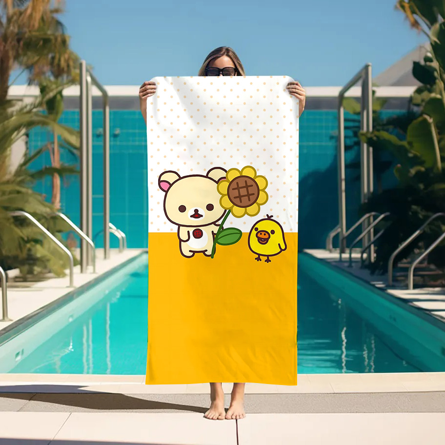 Large Bath Towel Rilakkuma Bea - đánh giá và giá Home Textiles Towel Set