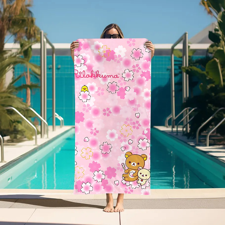 Large Bath Towel Rilakkuma Bea - đánh giá và giá Home Textiles Towel Set
