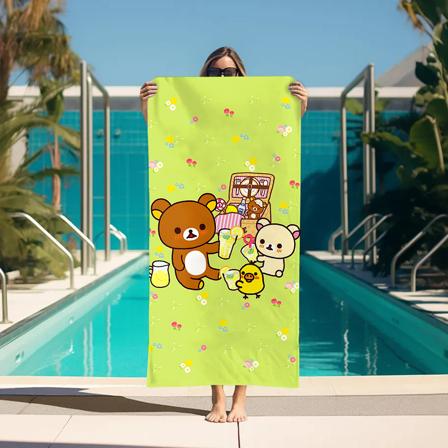 Large Bath Towel Rilakkuma Bea - đánh giá và giá Home Textiles Towel Set
